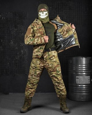 Тактичний зимовий теплий військовий комплект Mistx ( Куртка + Штани ), Колір: Мультикам, Розмір: L 10295JTK фото