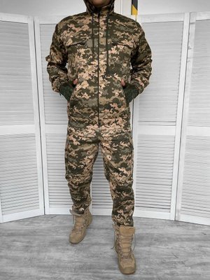 Тактическая военная форма комплект Attac ( Куртка + Штаны ), Цвет: Пиксель, Размер: L 10007JTK фото