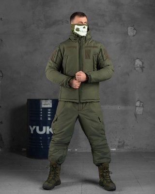Тактический зимний теплый военный комплект Laker ( Куртка + Штаны ), Цвет: Олива, Размер: L 10302JTK фото